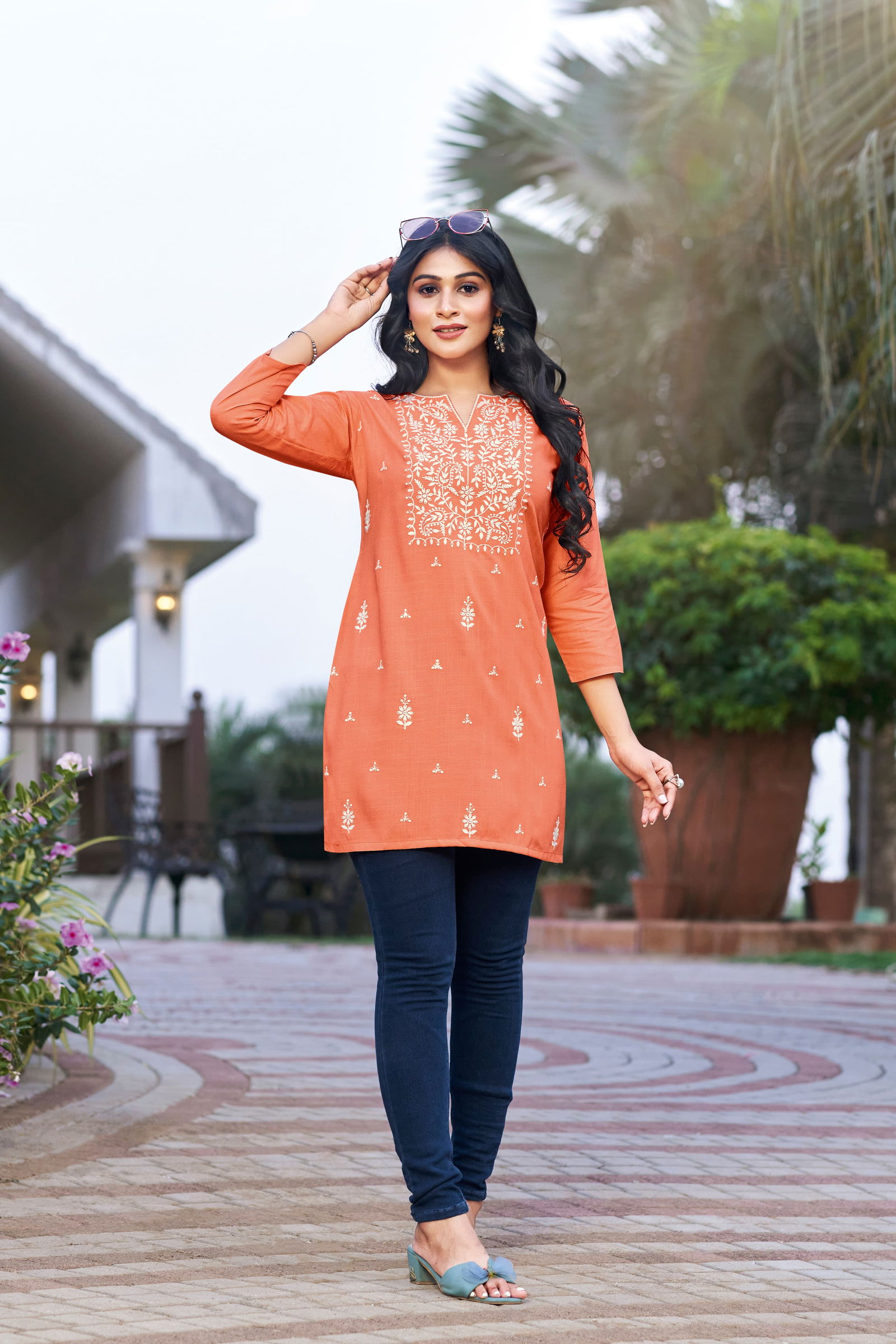 Colors Vol 04 Tips And Tops Embroidery Rayon Short Kurtis Wholesale Price In Surat